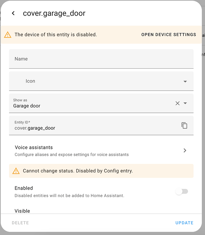Delete entity when the integration is removed? - Configuration - Home ...