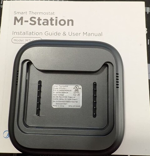 M-Static Thermostat Back