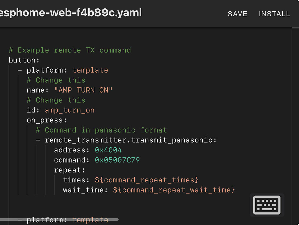 Hex Code Remote How do I use IR Hex data captured by Bond Bridge with ESPHome's remote ...
