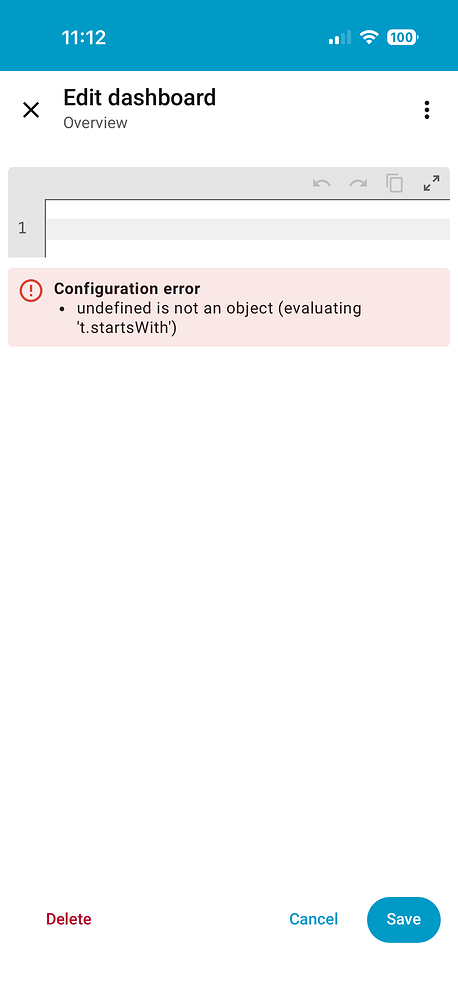 Default overview showing error - Frontend - Home Assistant Community