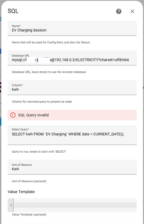 SQL Query invalid - Home Assistant Community