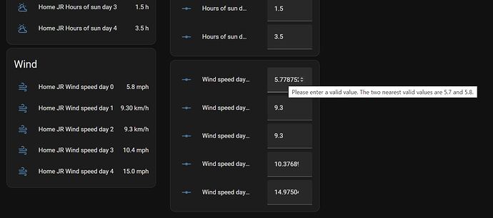 Screenshot decimal places error
