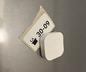 Button + printed label