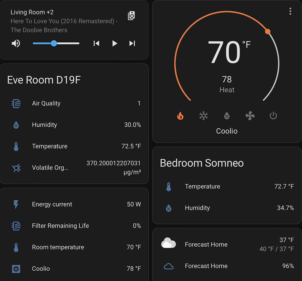 Eve Room (3rd generation) Thred / bluetooth Frontend Home Assistant
