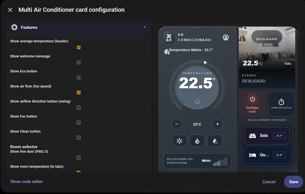 Multi Air Conditioner Card - A Cleaner approach - Dashboards & Frontend ...