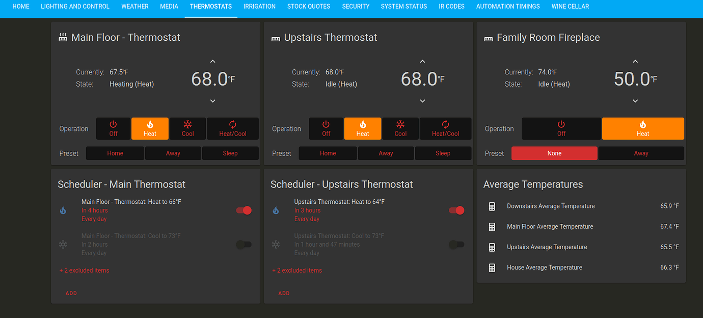 Searching for a better way to display my thermostats Configuration Home Assistant Community