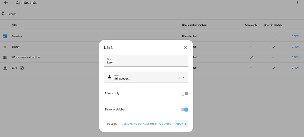Edit default dashboard - Frontend - Home Assistant Community