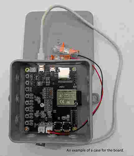 An example of a case for the board.