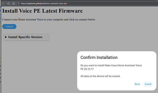 install pe firmware
