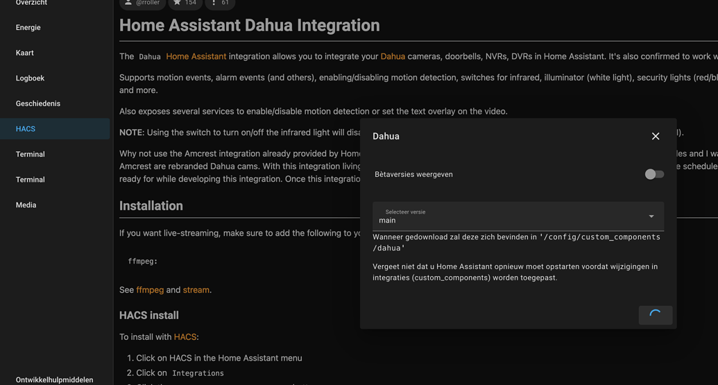 Not able to add new Hacs add-ons - Third party integrations - Home ...
