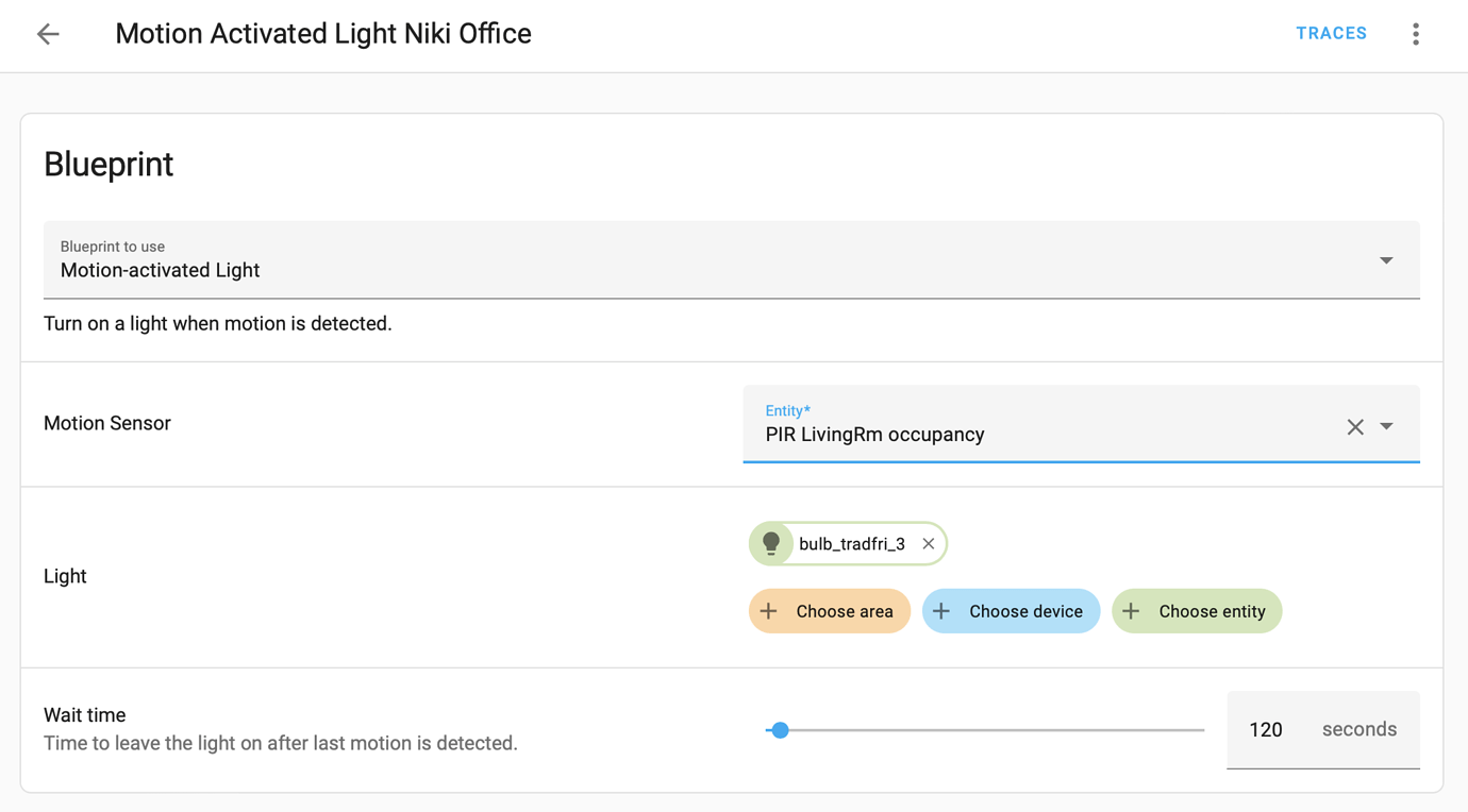 Motion Activated Light, but with conditions Blueprints Home