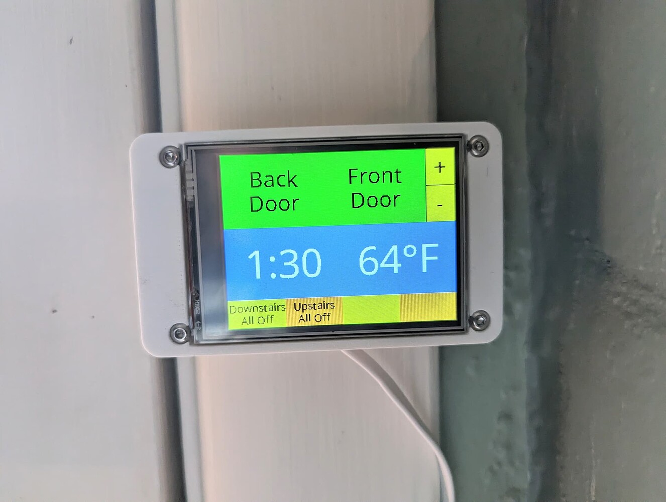 Door monitor using an ESPHome with an ili9341 LCD ESPHome Home