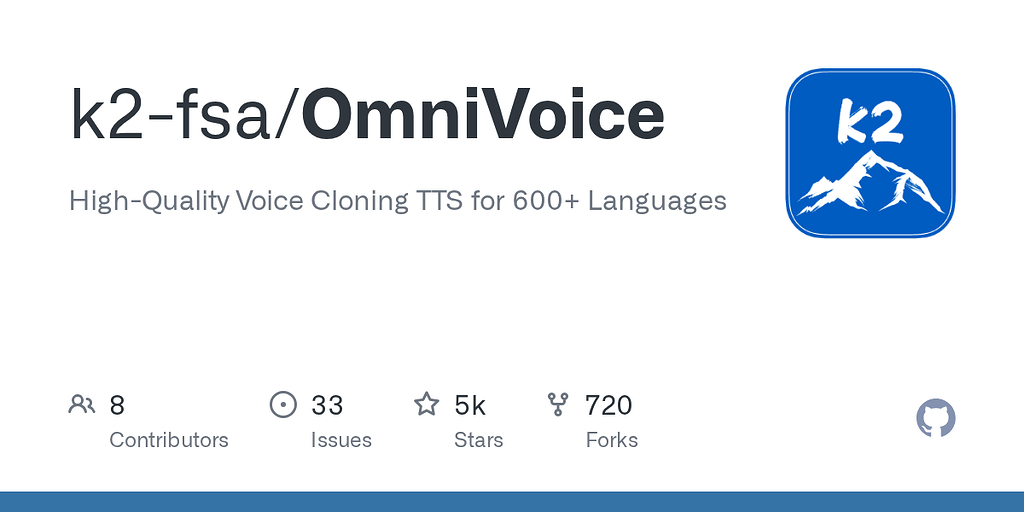 OmniVoice local tts model with voice cloning - Third party integrations ...