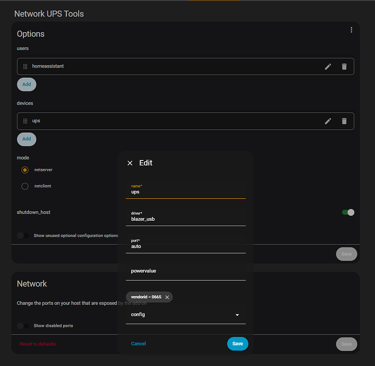 UPS Connection Error - Installation - Home Assistant Community