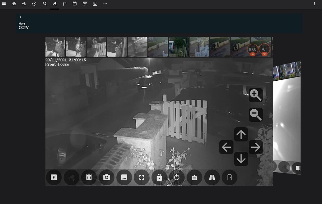 Frigate Lovelace Card + Camera Detection Switch Overlay Frontend