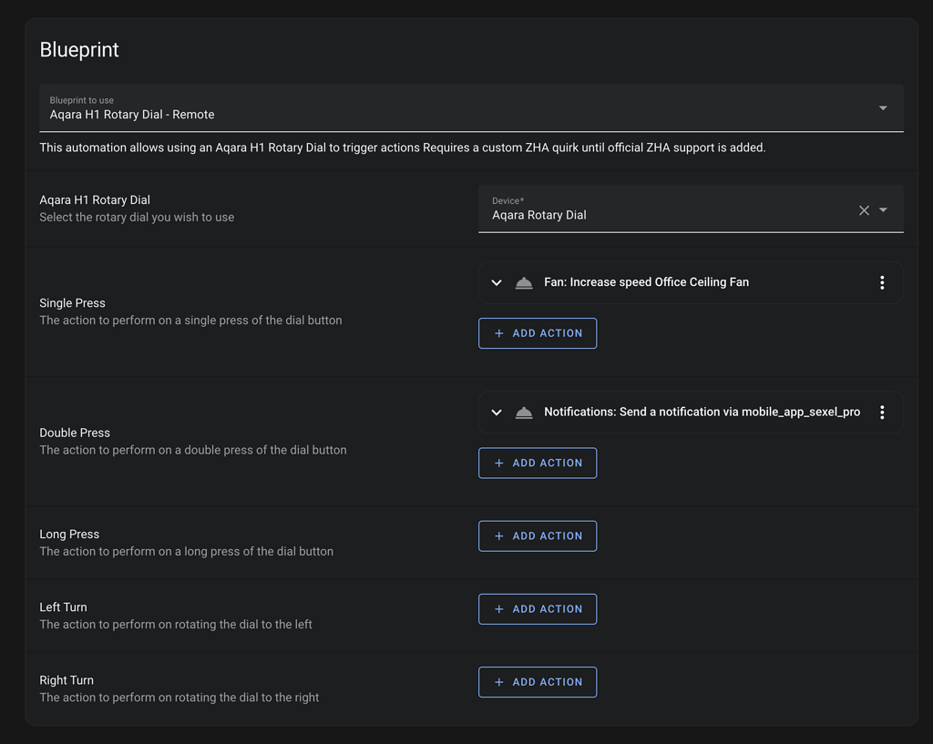 Aqara H1 Rotary Dimmer Switch Dial Remote Blueprints Exchange Home Assistant Community