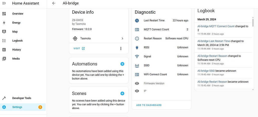 How to manage paired devices with Tasmota ZB-GW03 hub in Home Assistant ...