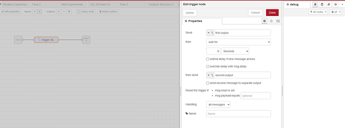 Trigger node inside a sub-flow