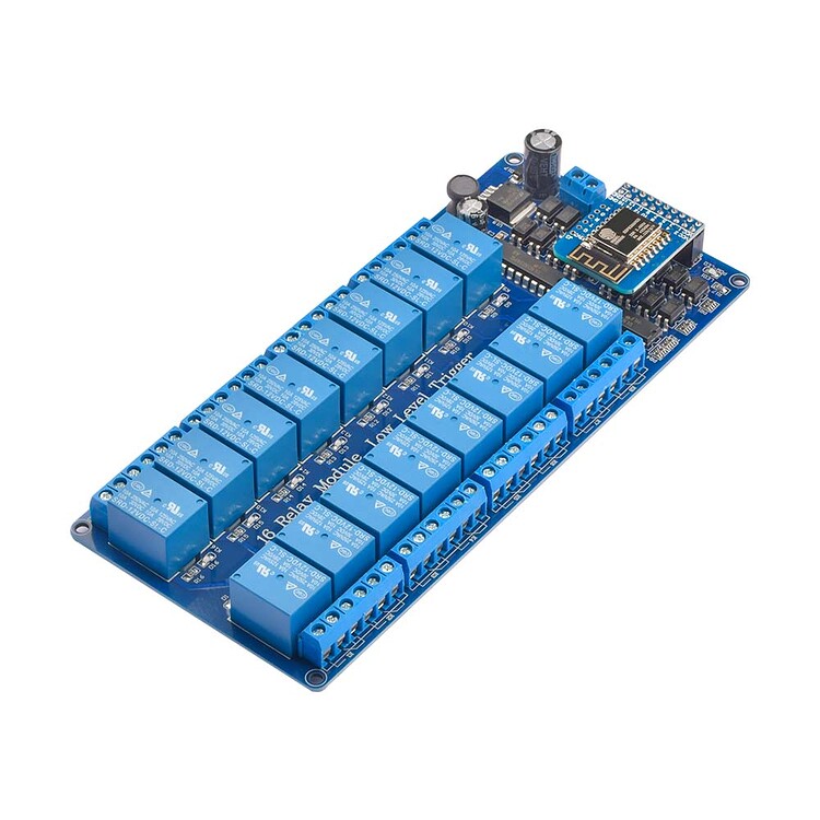 12V 16 Channel Wifi Relay Module Onboard ESP8266 ESPHome Home