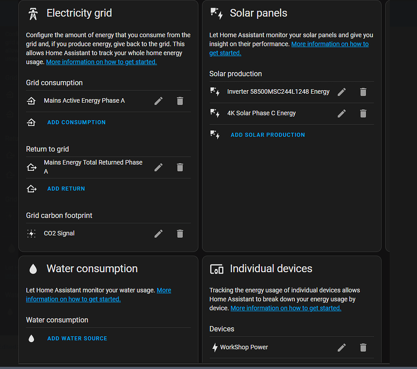 Energy Dashboard Config Shelly Pro EM3 - Frontend - Home Assistant ...