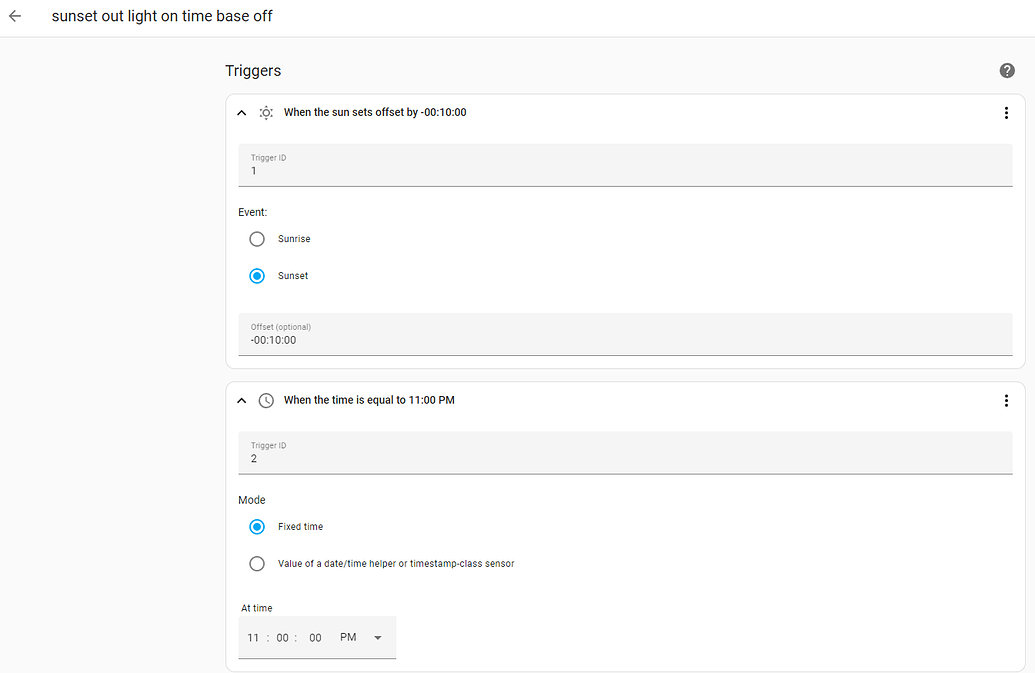 After sunset OR before sunrise - Configuration - Home Assistant Community