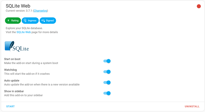 Home Assistant Community Add-on: SQLite Web - Home Assistant OS - Home ...