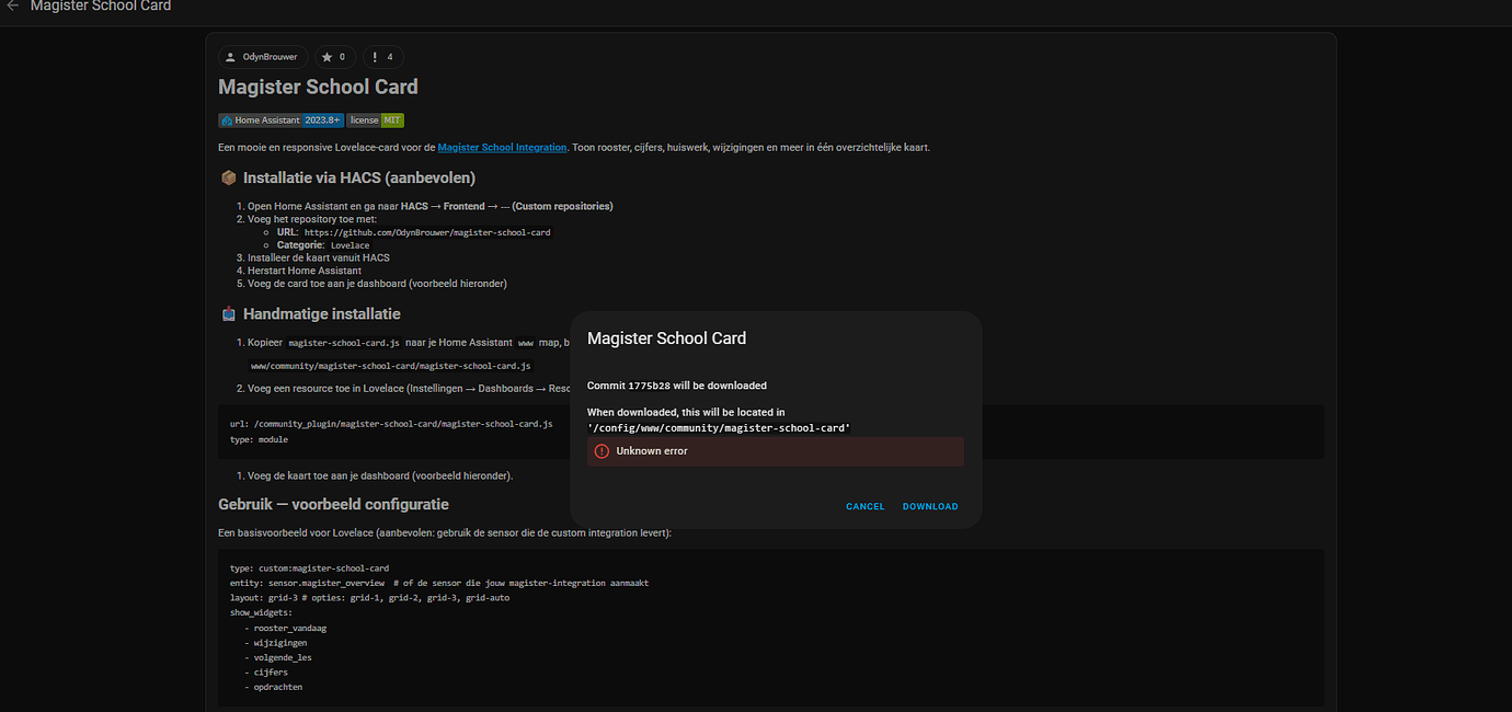 🎓 New Magister Custom Components Integration - Custom Integrations ...