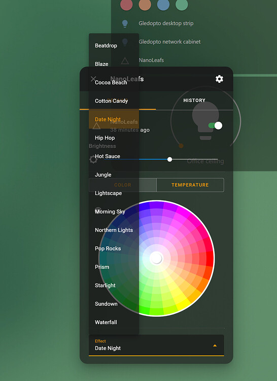 Nanoleaf scenes - Third party integrations - Home Assistant Community