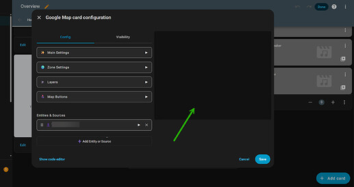 google maps configurations