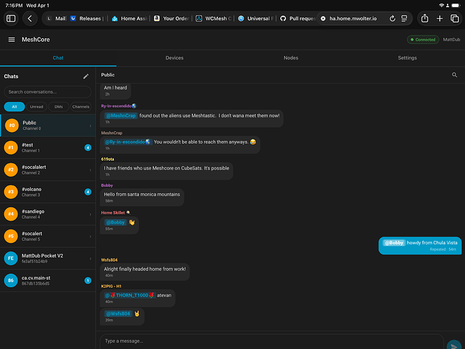 Meshcore Contact Management (combining a template plus hold-action ...