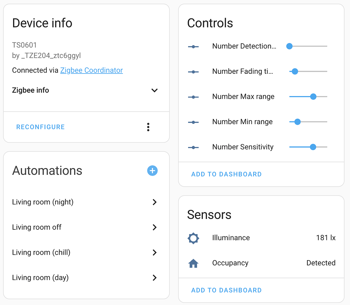 Tuya TS0601 _TZE204 configure sensitivity - Zigbee - Home Assistant ...