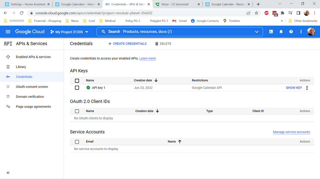 Google Calendar Received Invalid Token Data Configuration Home 