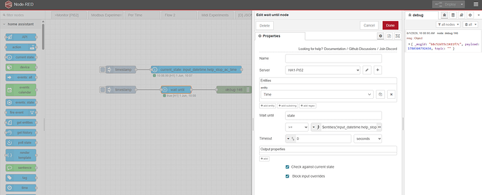 wait until node using jsonata to get a variable value