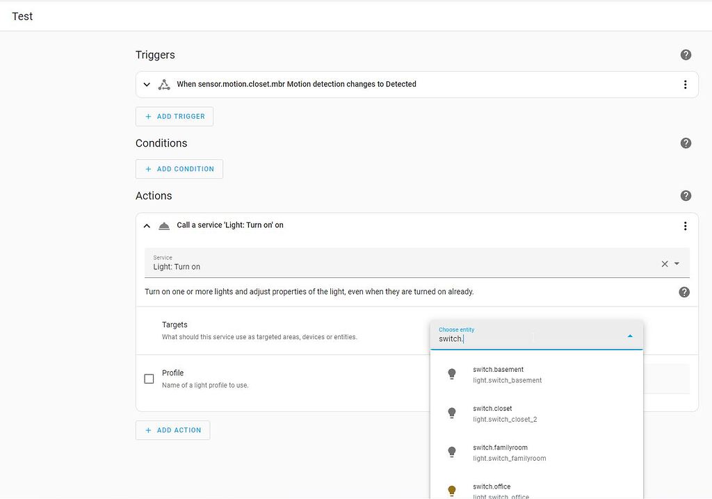 Zooz switch not showing up in choose entity ZWave Home Assistant