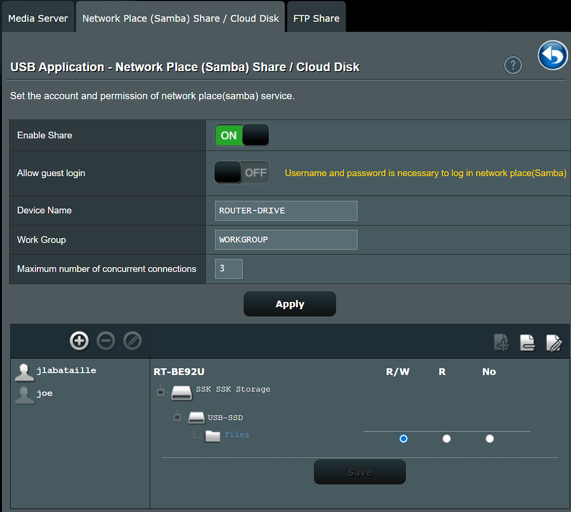 Network storage will not mount. Config error? - Configuration - Home ...