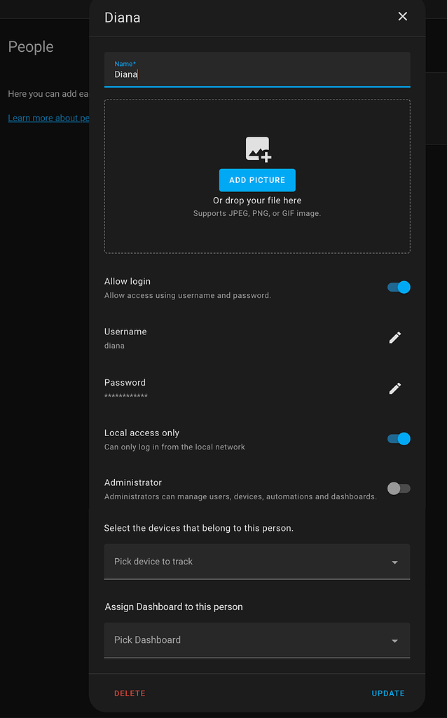 Ability to create Managed Users - Feature Requests - Home Assistant ...