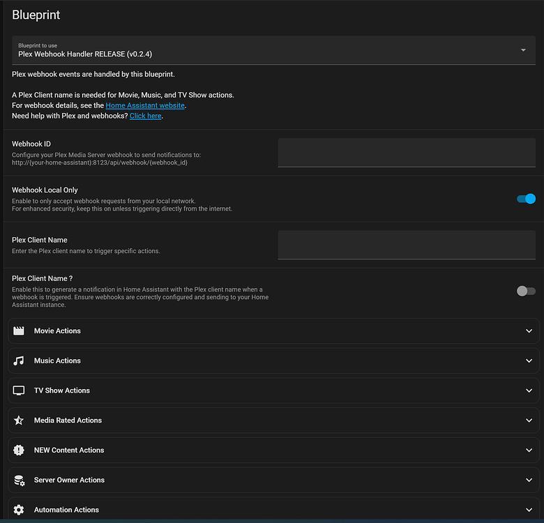 Plex Webhook Handler - Blueprints Exchange - Home Assistant Community