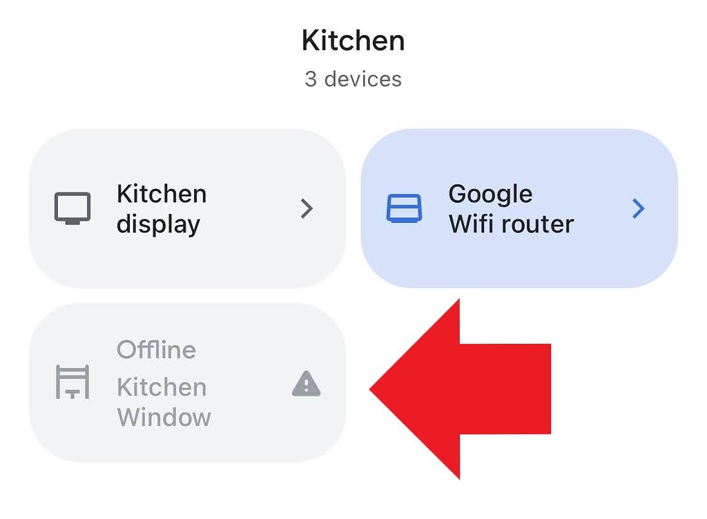 Google Home device is offline for an APIcontrolled entity