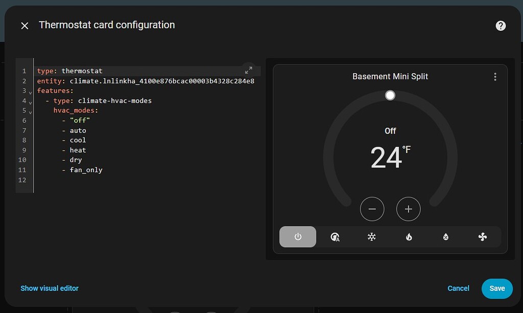 Thermostat card configuration help - Configuration - Home Assistant ...