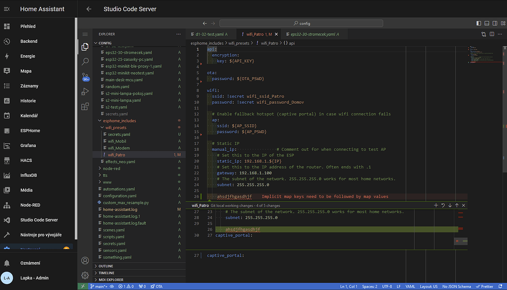 Studio code server editor started showing weird colours third party