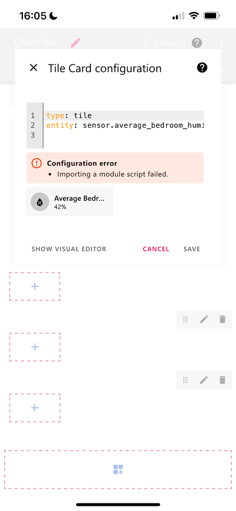 Tile Layer Assistant No visual editor for Tile cards - Frontend - Home Assistant Community