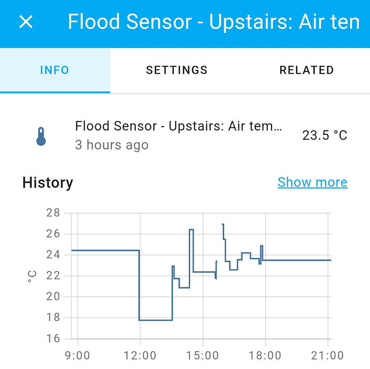 Flood Sensor Not Showing All Functions (Fibaro / ZWave / Temperature