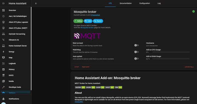 3 Mosquitto broker MQTT ADDON overview