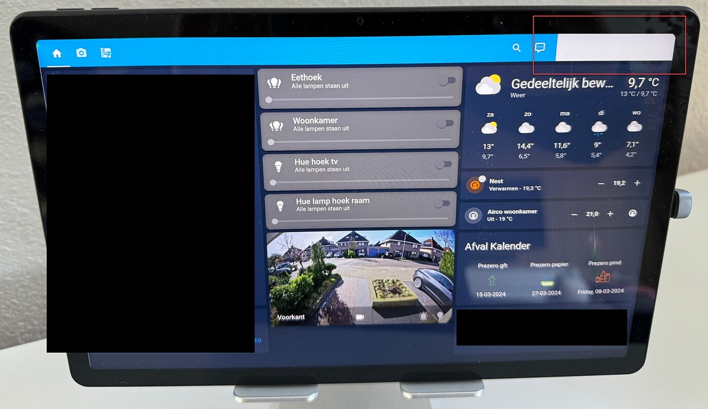 White space in header of dashboard in fully kiosk app Frontend Home