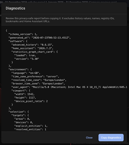 Diagnostics preview