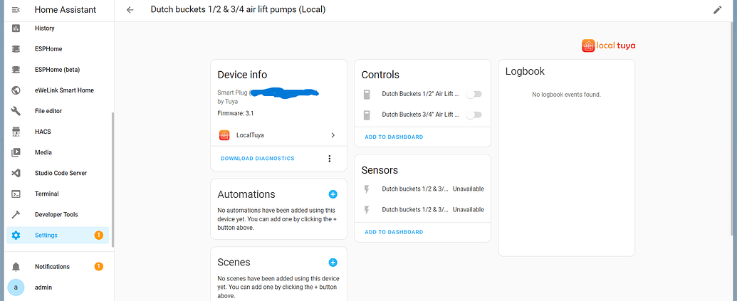 Local Tuya Unavailable - Hardware - Home Assistant Community