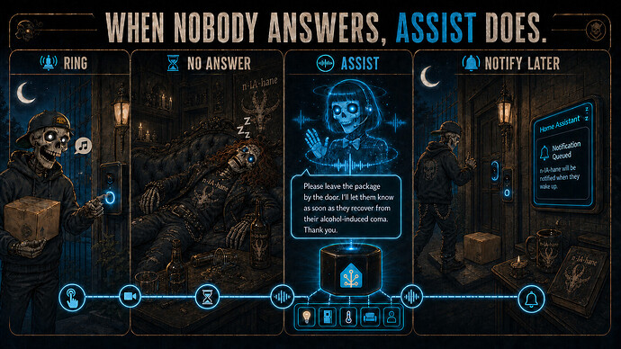 Assist answers an unattended delivery call
