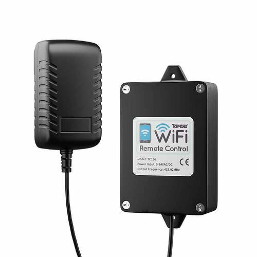 Topens Wifi Gate Opener unsupported device Configuration Home