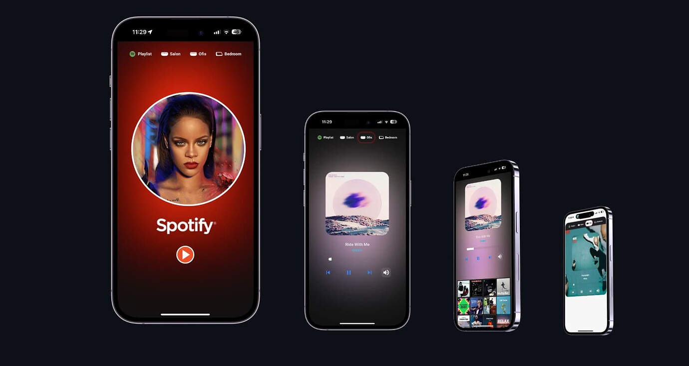 Spotify Card V3 with Room Presence Dashboards & Frontend Home