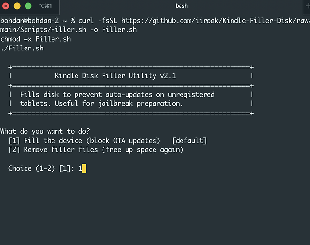 Kindle Fill disk utility